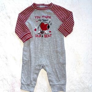 Charming Gray and Red Kids Footie